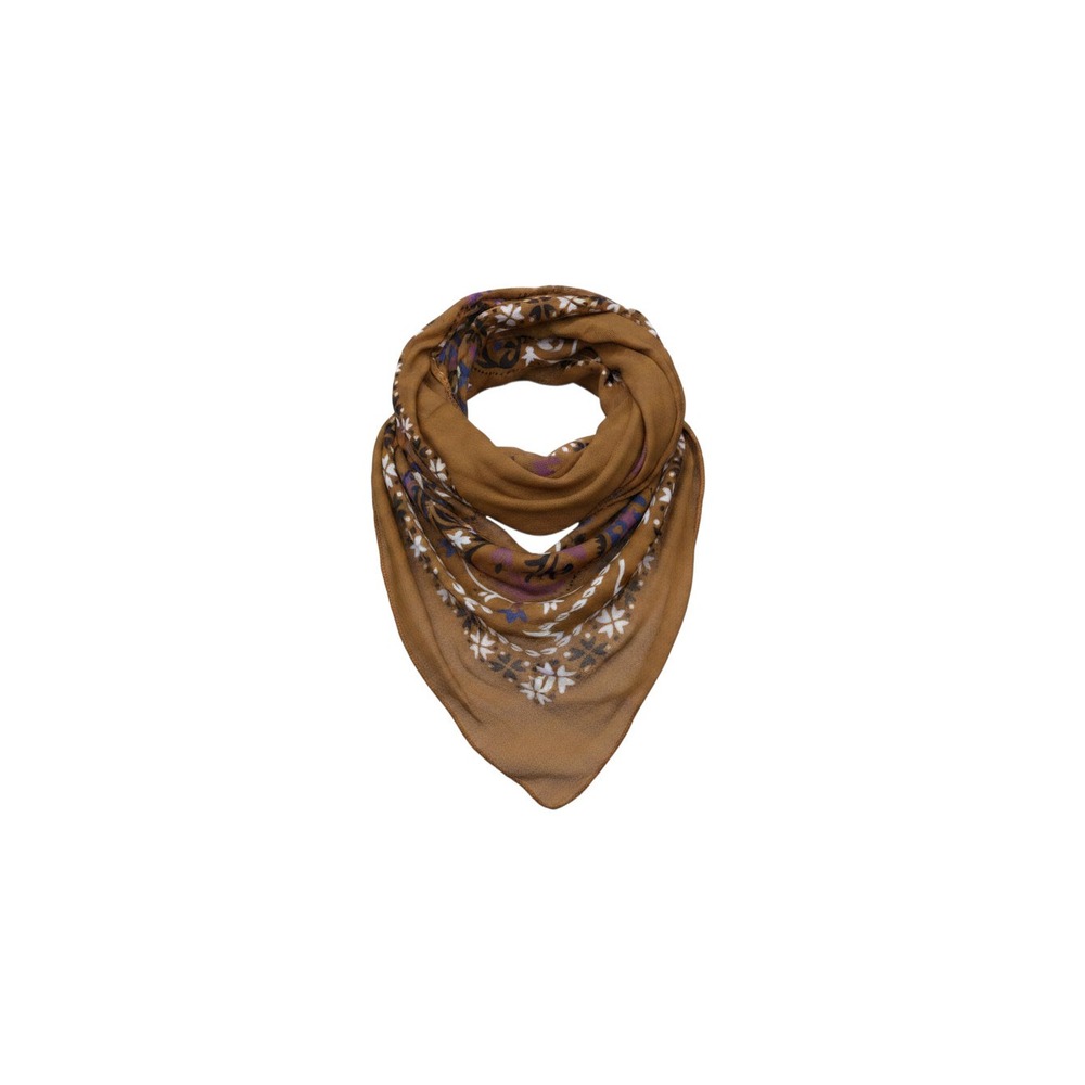 Time and Tru Scarf Womens OS Brown Oversized Fashion Bandana Floral Print